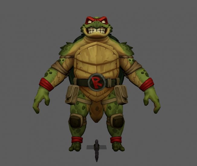 忍者神龟Raf(rig for maya)-斑狗动画