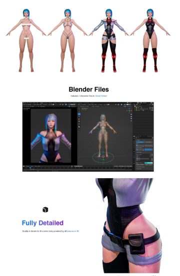 blender 3个绑定-斑狗动画