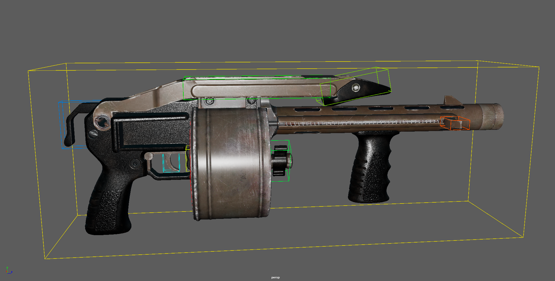 Striker Shotgun RE4 Remake Rig Maya-斑狗动画分享